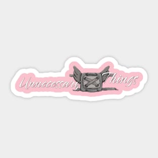 Unnecessary Things - Cursive II Sticker